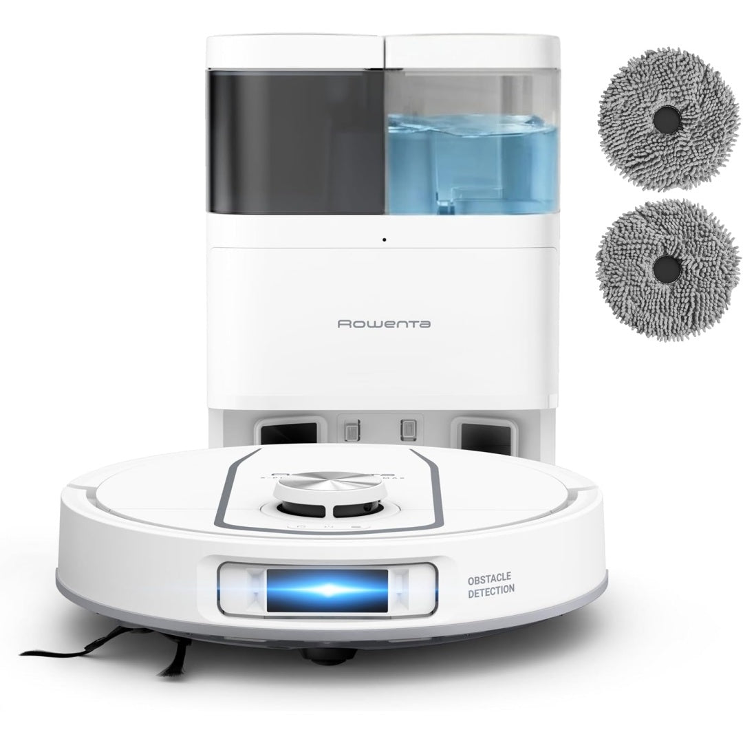 Robot avec station de lavage associant le sechage a air chaud et la collecte des poils