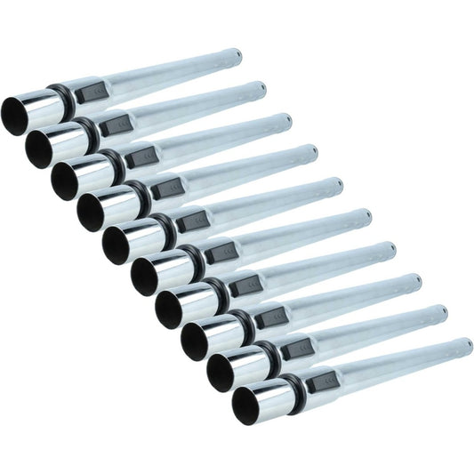 Lot de 10 tubes d'aspiration, coloris gris et blanc, avec le raccordement du circuit d'aspiration