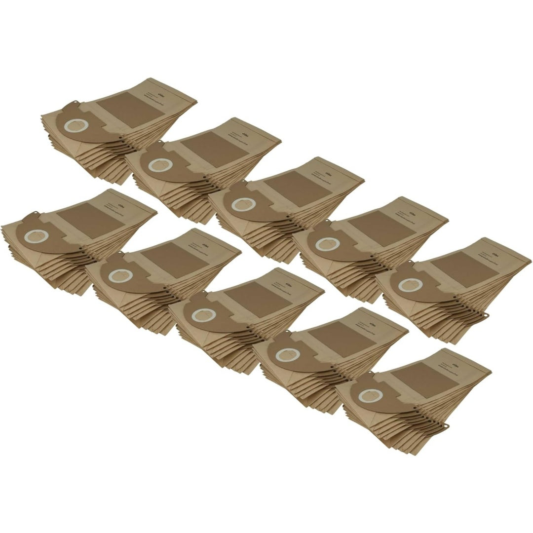 Lot de 100 sacs de collecte, coloris beige et rouge, avec la collecte des dechets aspires