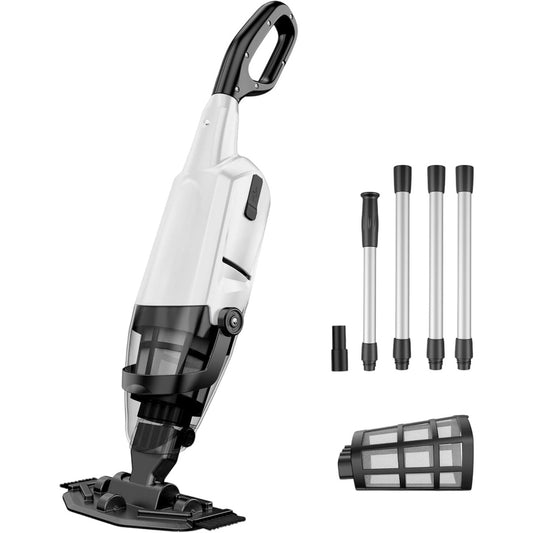 Nettoyeur de piscine associant une alimentation rechargeable et l'entretien du bassin