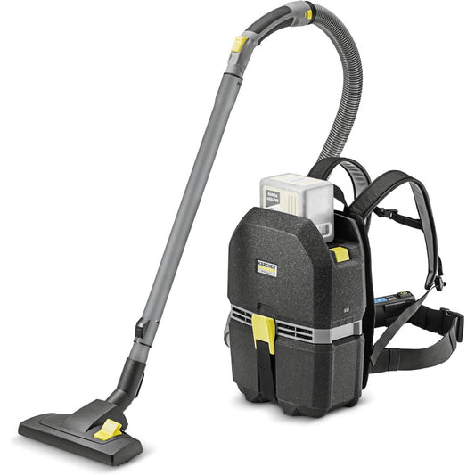 Aspirateur traineau avec une tension annoncee de 36 V, coloris gris et noir